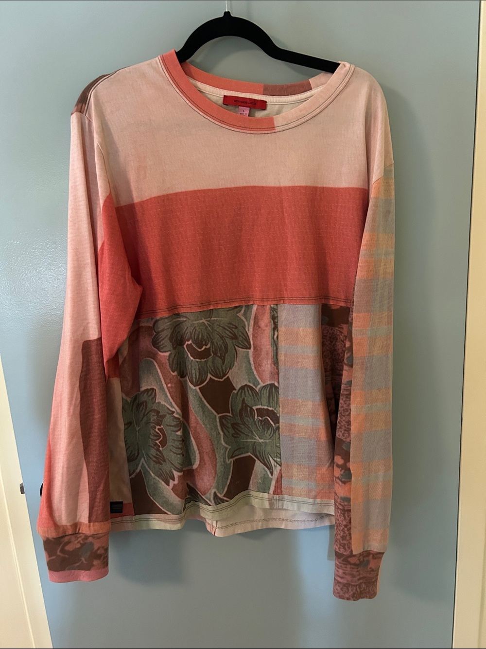 Eckhaus Latta Lapped Long Sleeve Crewneck